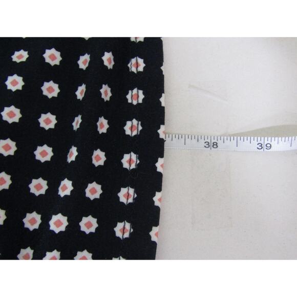 LOFT Blue Dress Rayon Floral Faux Wrap Boho Flowy Y2K 90s Romantic Whimsical - Picture 8 of 10